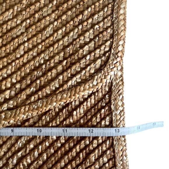 Vintage Womens Straw Woven Handbag Clutch Spring Nautical Beach Spring - Picture 2 of 8
